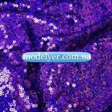 Ткань Пайеточная голограмма (фиолетовый)
